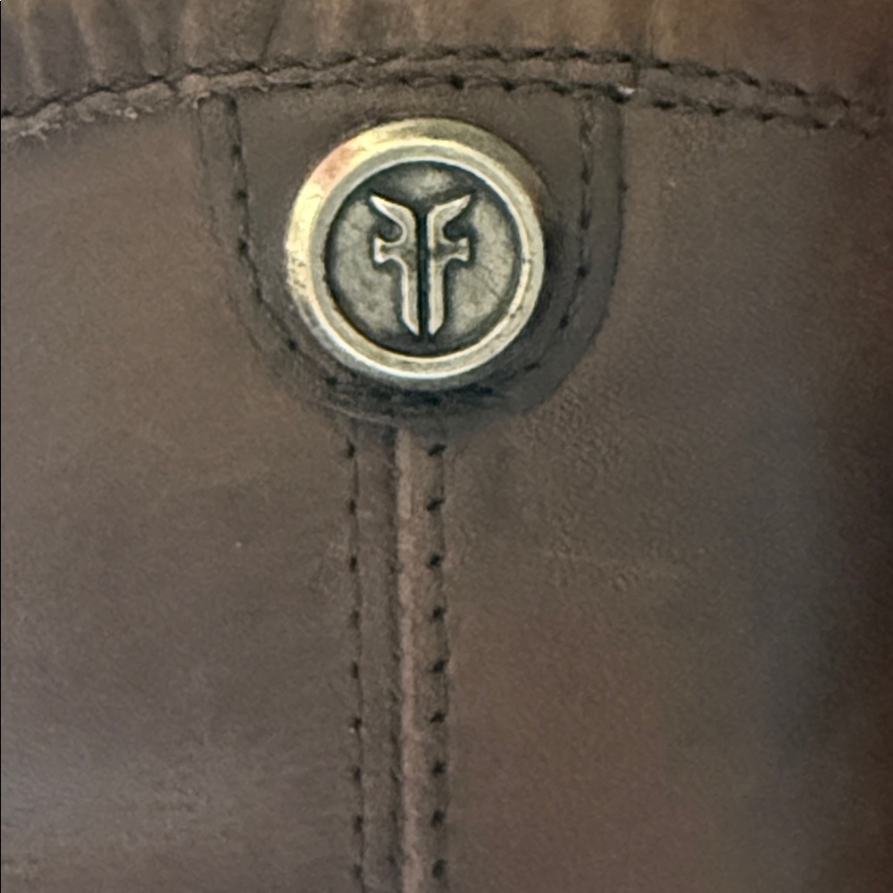 Frye Tall Leather Riding Boots Brown Melisssa/Dorado Style Women’s 8.5 - Picture 4 of 10